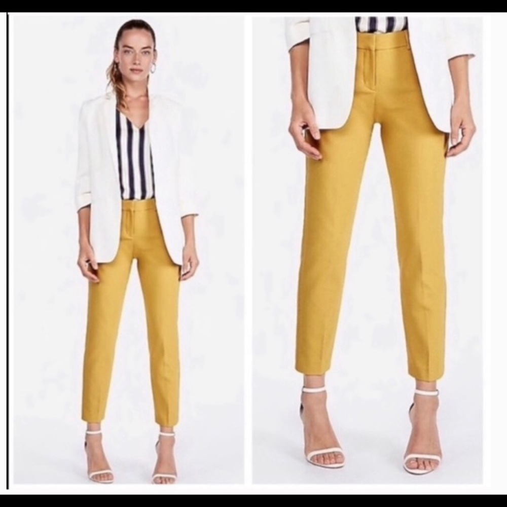 Express- Mid Rise Columnist Ankle Pants